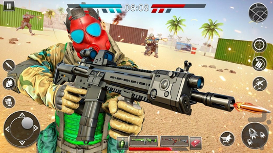 تفنگ بازی صحرا - Gameplay image of android game