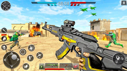 تفنگ بازی صحرا - Gameplay image of android game