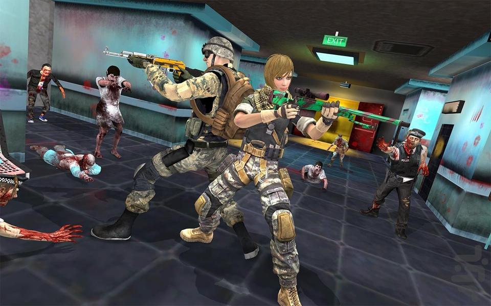 بازی جنگی زامبی : تفنگ بازی - Gameplay image of android game