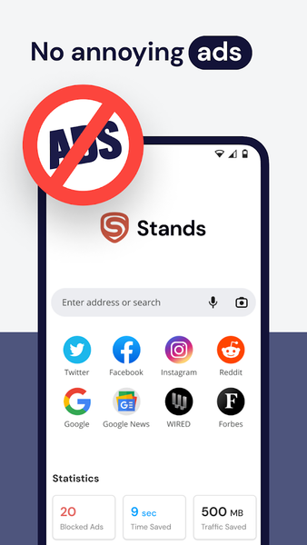 Ad blocker for Android - Image screenshot of android app