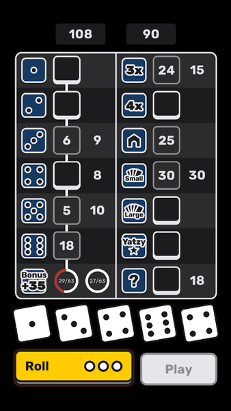 Yatzy - عکس بازی موبایلی اندروید