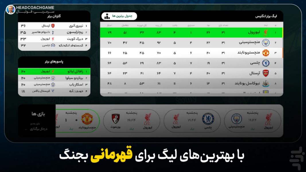 سرمربی: فوتبال - عکس بازی موبایلی اندروید