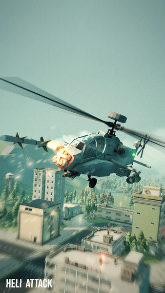 Heli Attack - Gameplay image of android game