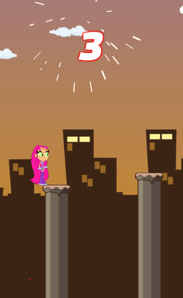 Starfire running adventure go - Gameplay image of android game