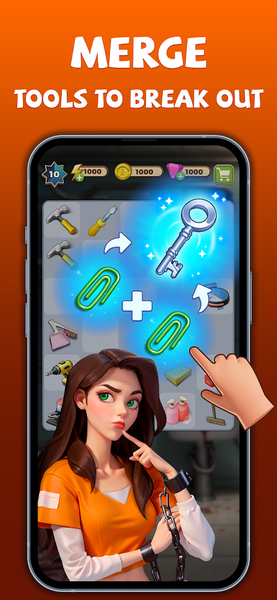 Merge Prison : hidden puzzle - Gameplay image of android game