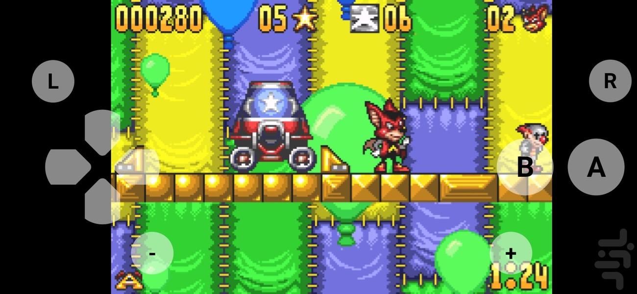 aero the acro batrascal rival reveng - Gameplay image of android game