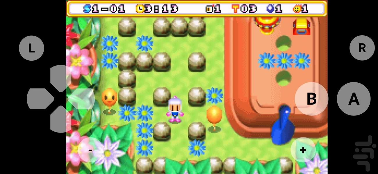 bomberman max2blue advance - Gameplay image of android game