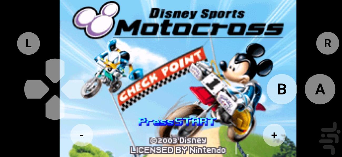 disney sports moto cross - Gameplay image of android game