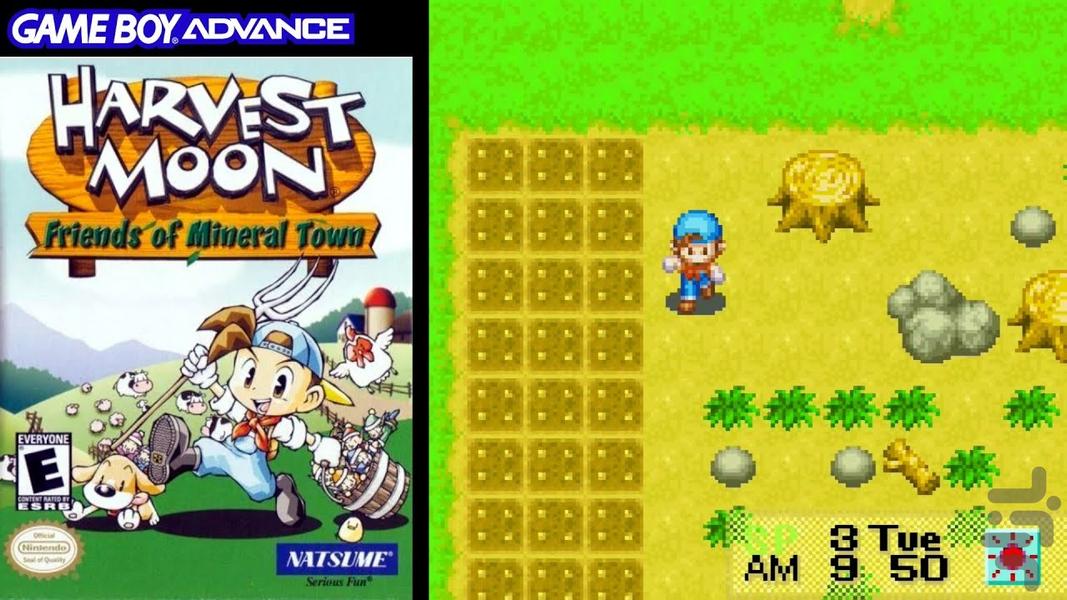 harvest moon friends of mineral town - Gameplay image of android game