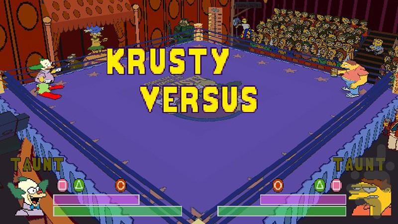 simpsons wrestling - Gameplay image of android game