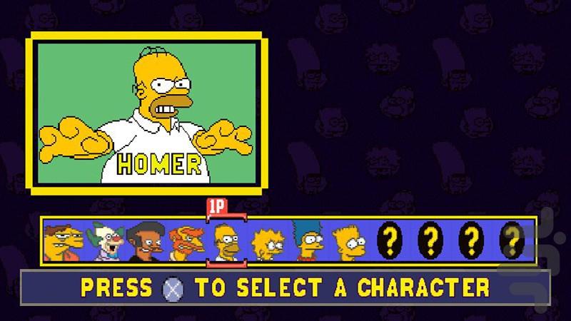 simpsons wrestling - Gameplay image of android game