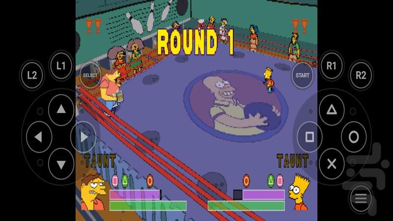 simpsons wrestling - Gameplay image of android game
