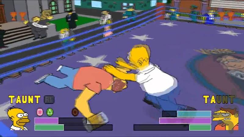 simpsons wrestling - Gameplay image of android game