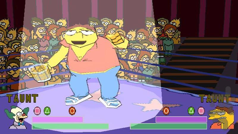 simpsons wrestling - Gameplay image of android game