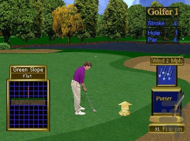 golden tee golf - Gameplay image of android game