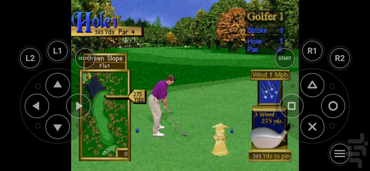 golden tee golf - Gameplay image of android game