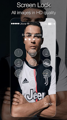 Cristiano Ronaldo Lock Screen - عکس برنامه موبایلی اندروید
