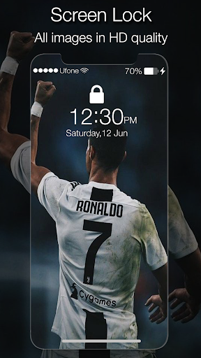 Cristiano Ronaldo Lock Screen - عکس برنامه موبایلی اندروید