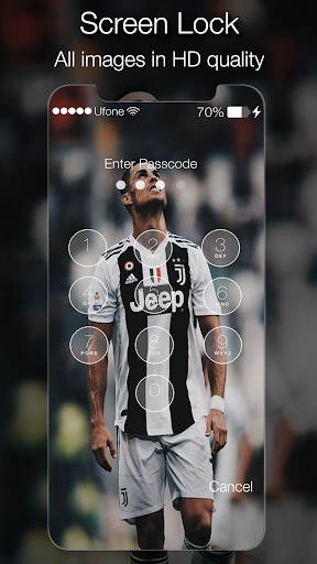Cristiano Ronaldo Lock Screen - عکس برنامه موبایلی اندروید