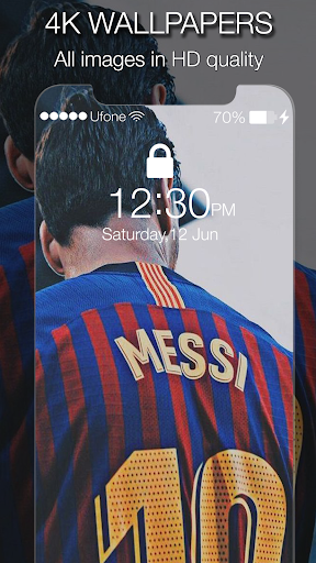 Football 4k Screen Lock - Image screenshot of android app