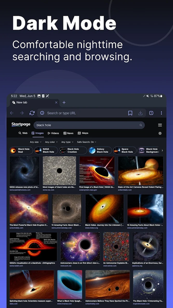 Startpage - عکس برنامه موبایلی اندروید