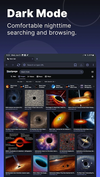 Startpage - عکس برنامه موبایلی اندروید