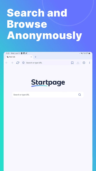 Startpage - عکس برنامه موبایلی اندروید