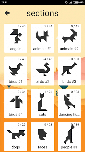 ۱۰۰۱ Tangram puzzles game - عکس بازی موبایلی اندروید