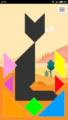 ۱۰۰۱ Tangram puzzles game - عکس بازی موبایلی اندروید