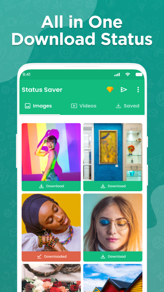 Status Saver-Status Downloader - عکس برنامه موبایلی اندروید