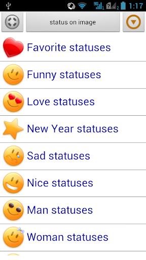 Statuses for all occasions - Image screenshot of android app
