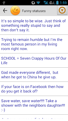 Statuses for all occasions - Image screenshot of android app