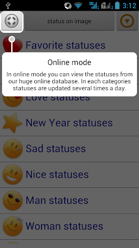 Statuses for all occasions - Image screenshot of android app