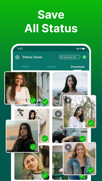 Save Status, Image Video Saver - عکس برنامه موبایلی اندروید