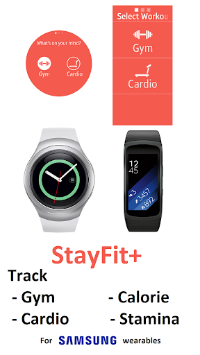 StayFit+ (Gym, Cardio, Calorie for Gear S* & Fit*) - عکس برنامه موبایلی اندروید