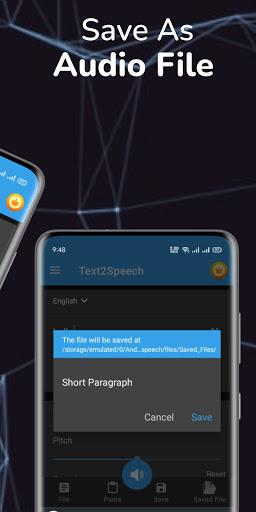Text To Speech (TTS) - عکس برنامه موبایلی اندروید