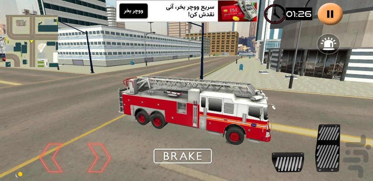 بازی ماشین آتشنشانی - عکس بازی موبایلی اندروید