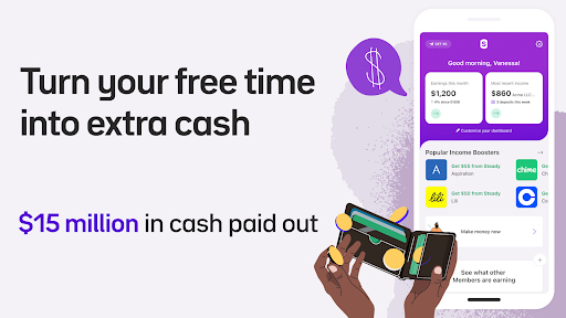 Steady - Earn Money - عکس برنامه موبایلی اندروید
