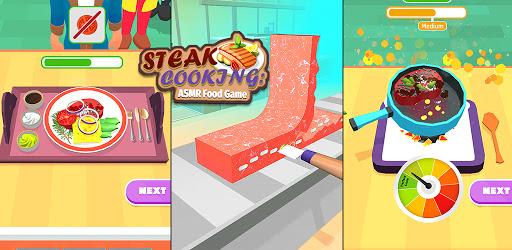 Steak Cooking : ASMR Food Game - Gameplay image of android game