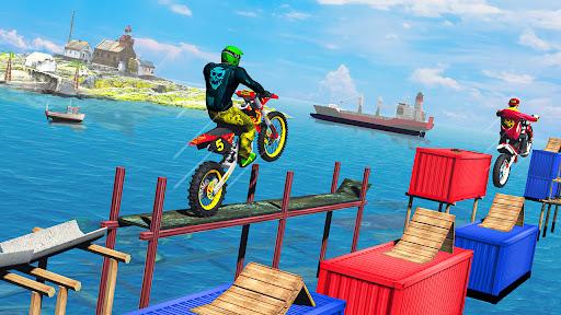 Bike Games: Stunt Racing Games - Gameplay image of android game