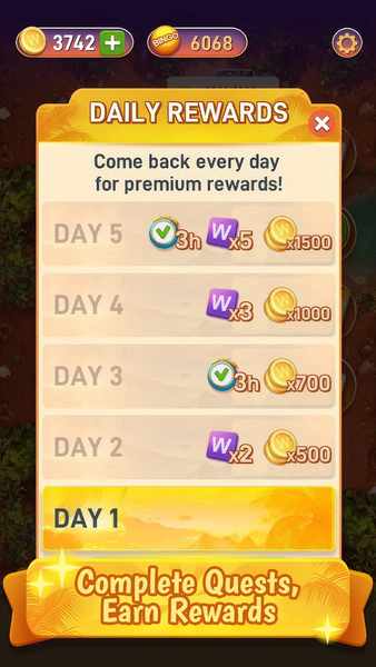 Word Bingo: Brain Puzzle Games - عکس بازی موبایلی اندروید