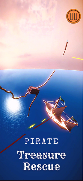 Pirate Rope Cut Puzzle - Gameplay image of android game