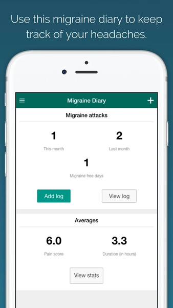 Migraine Diary - Image screenshot of android app