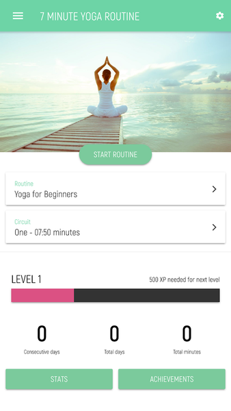 7 Minute Yoga - Image screenshot of android app