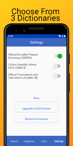 Word Checker (for Scrabble) - Gameplay image of android game