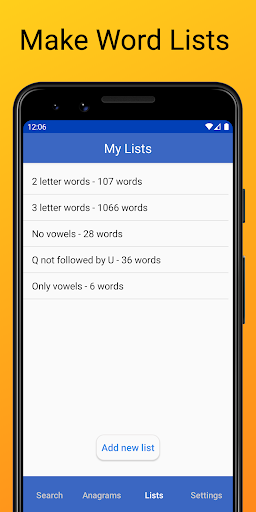 Word Checker (for Scrabble) - Gameplay image of android game