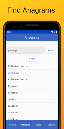 Word Checker (for Scrabble) - Gameplay image of android game