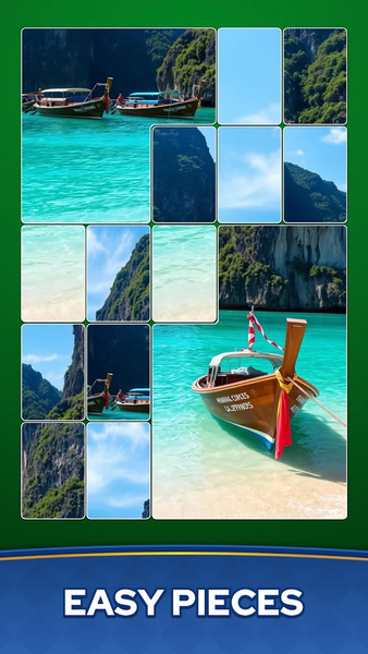 Jigsaw Solitaire Puzzle - Gameplay image of android game