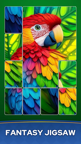 Jigsaw Solitaire Puzzle - Gameplay image of android game