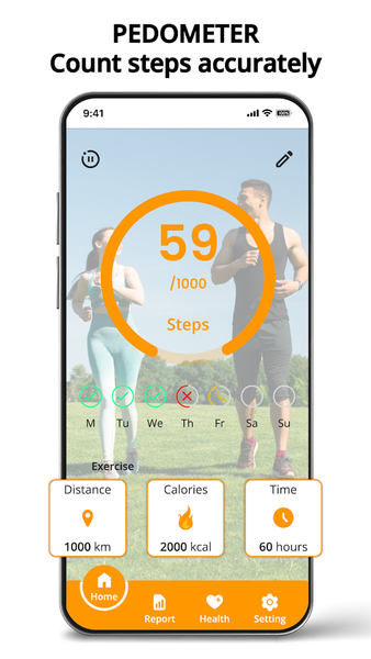 Pedometer: Step Tracker App - عکس برنامه موبایلی اندروید